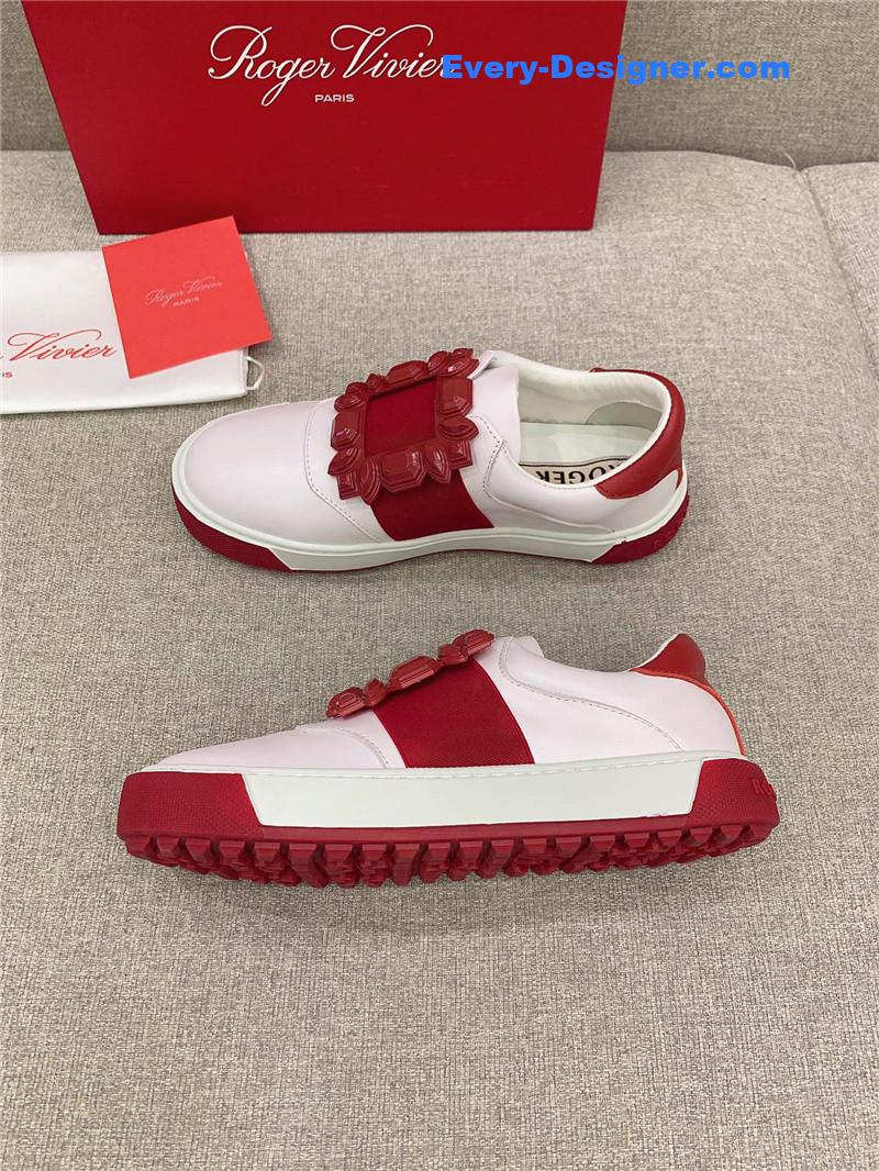 Roger vivier new diamond buckle casual shoes