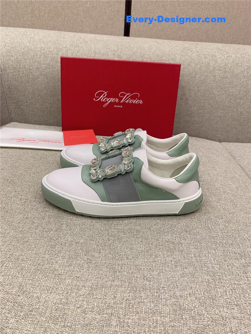 roger vivier new D1am0nd buckle casual shoes