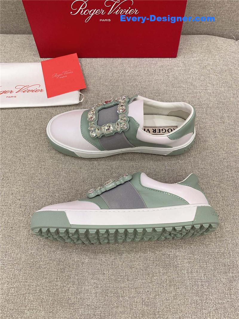 roger vivier new D1am0nd buckle casual shoes