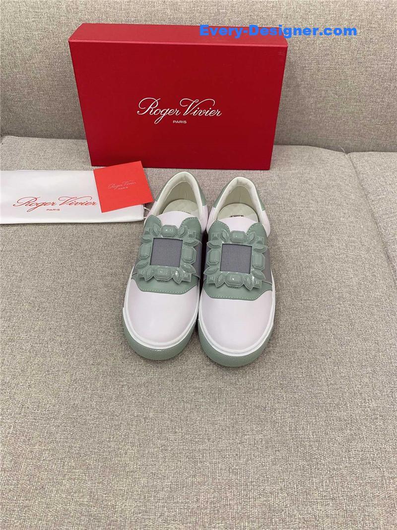 roger vivier new D1am0nd buckle casual shoes