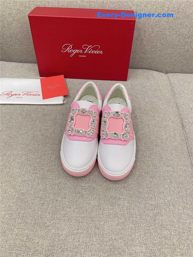 roger vivier new D1am0nd buckle casual shoes