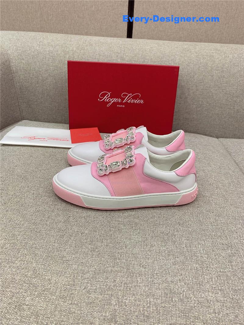 roger vivier new D1am0nd buckle casual shoes