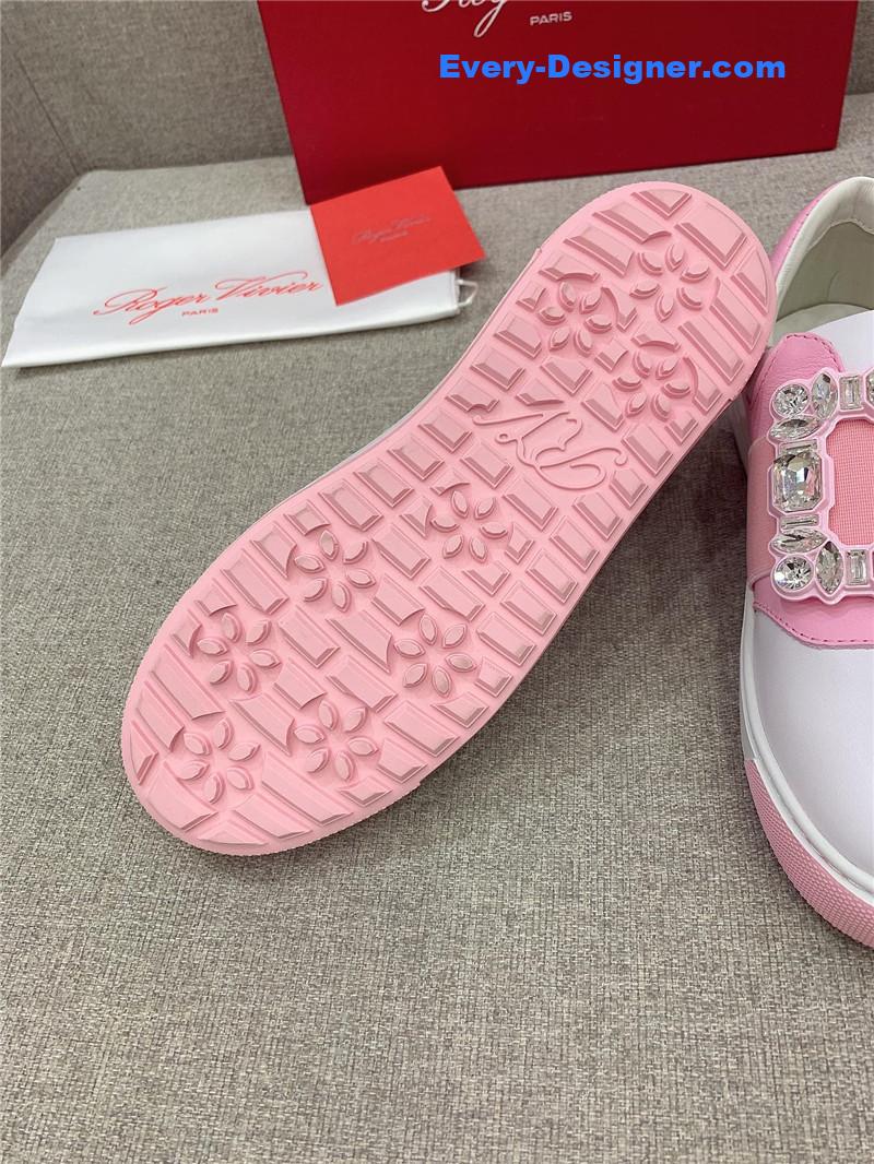 roger vivier new D1am0nd buckle casual shoes