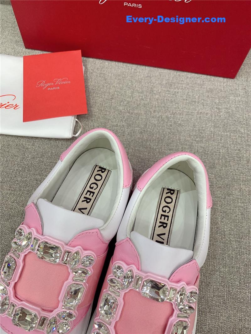 roger vivier new D1am0nd buckle casual shoes