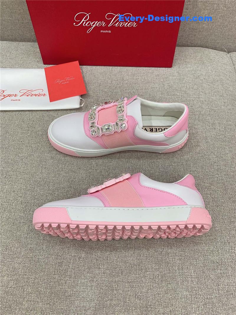 roger vivier new D1am0nd buckle casual shoes