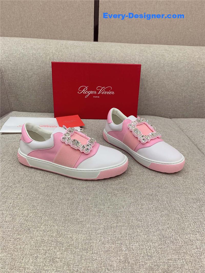 Roger vivier new diamond buckle casual shoes