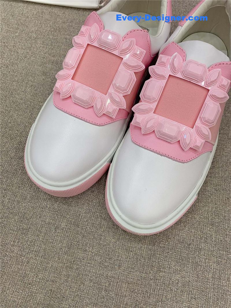 roger vivier new D1am0nd buckle casual shoes