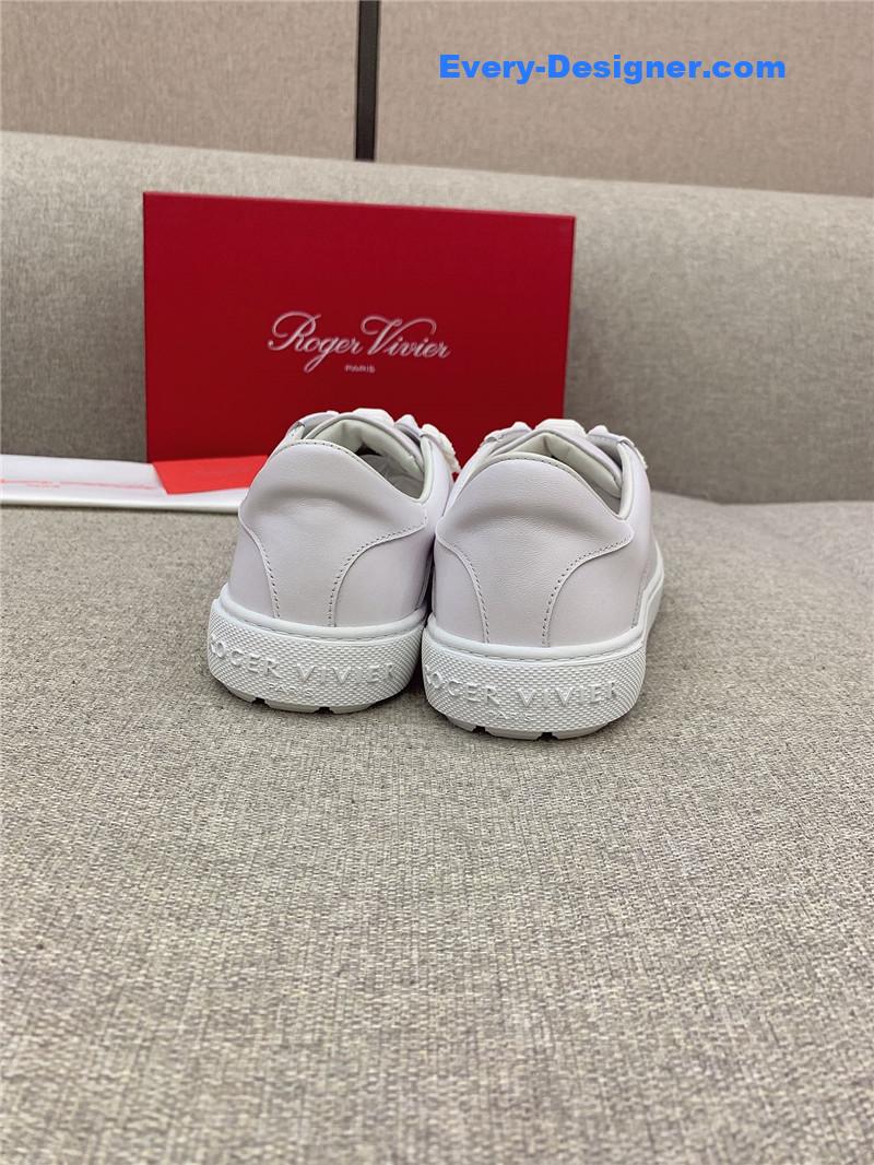 Roger vivier new diamond buckle casual shoes