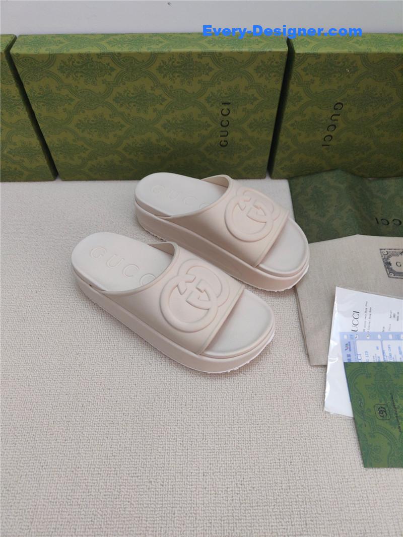 Gucci ice cream platform slippers