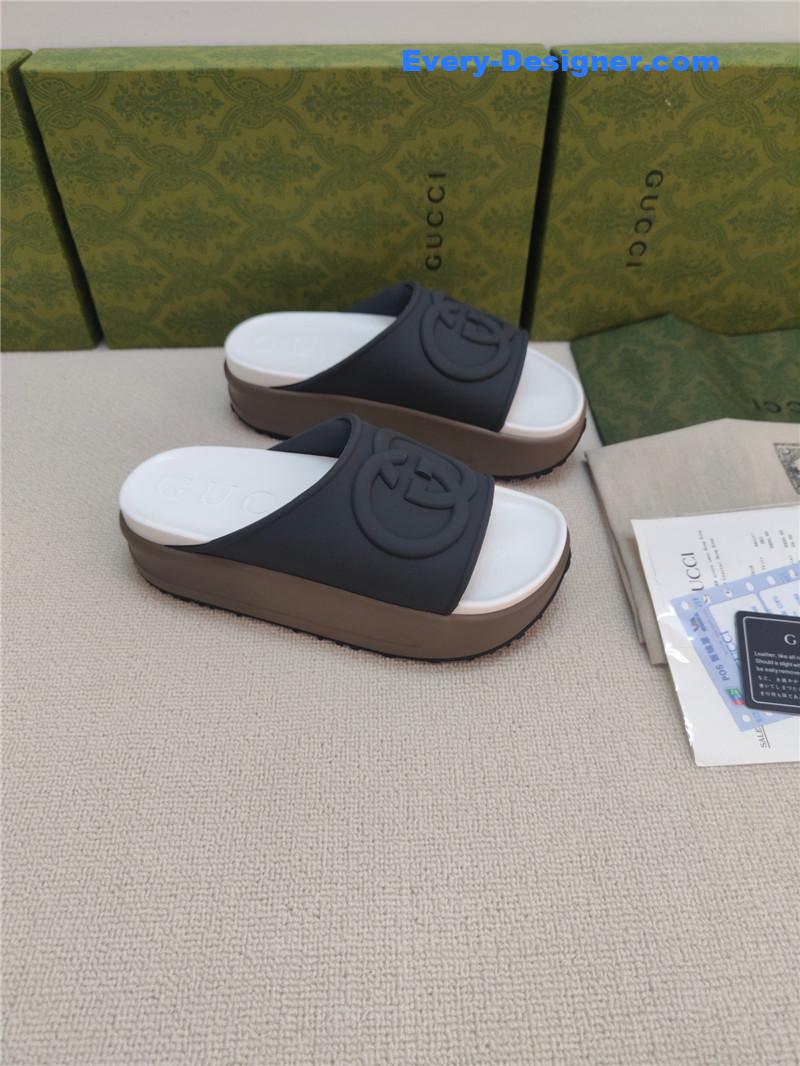 Gucci ice cream platform slippers