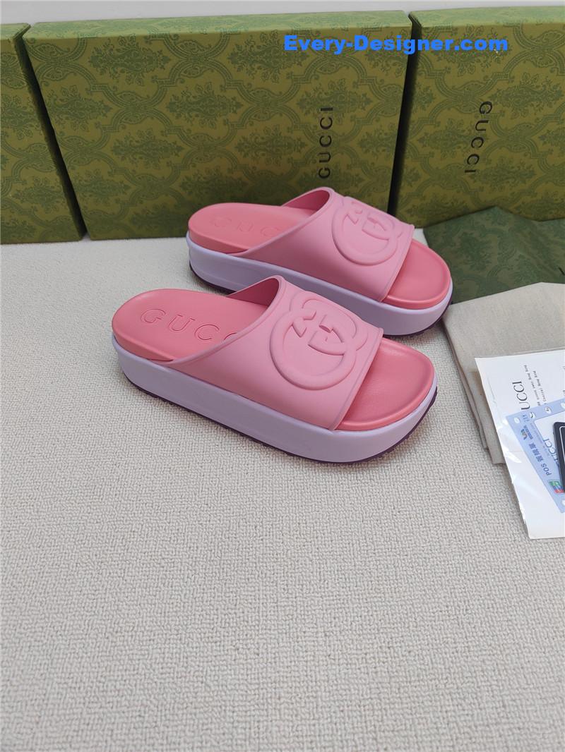 Gucci ice cream platform slippers