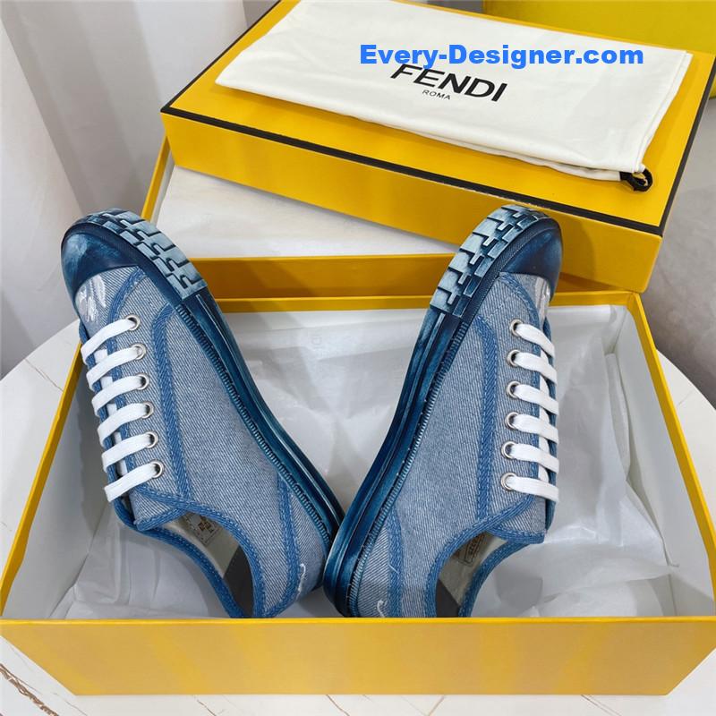 F**di domino latest color matching canvas shoes