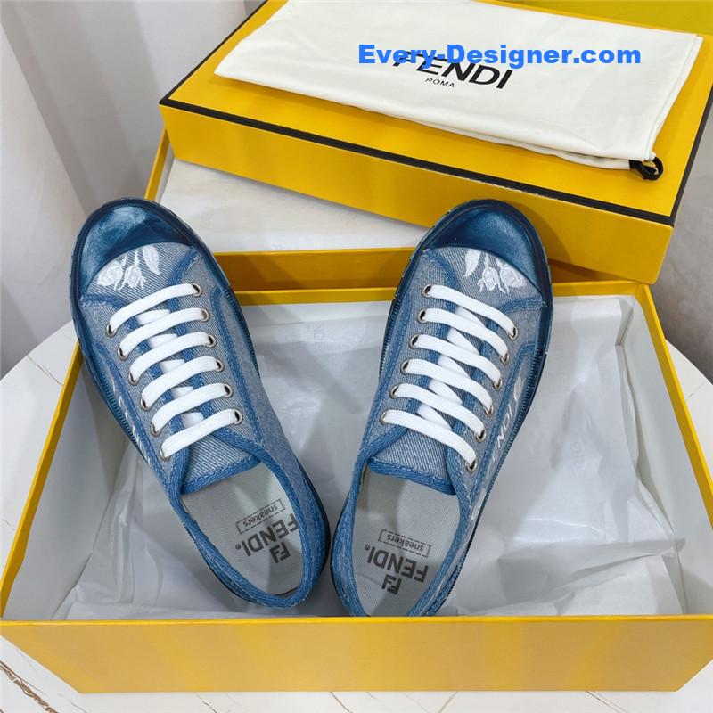 F**di domino latest color matching canvas shoes