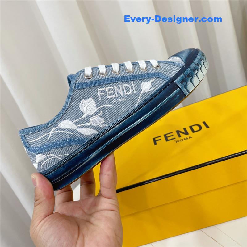 F**di domino latest color matching canvas shoes