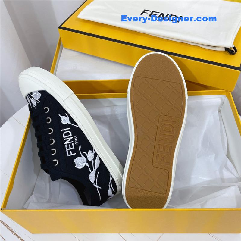 F**di domino latest color matching canvas shoes