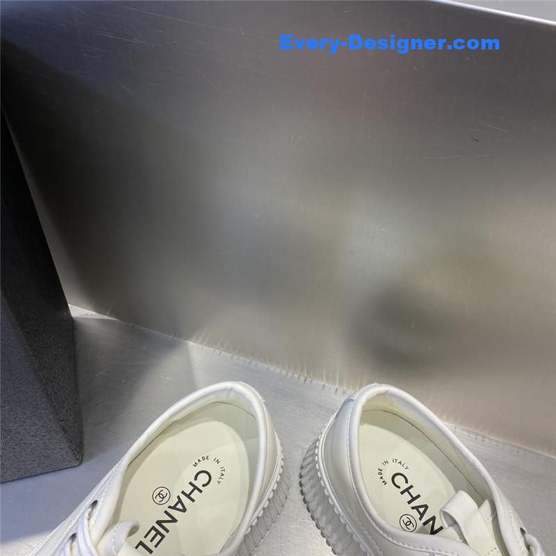 CC latest full leather platform biscuit shoes