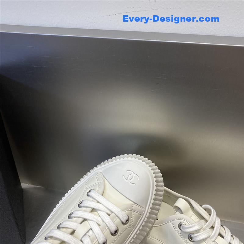 CC latest full leather platform biscuit shoes