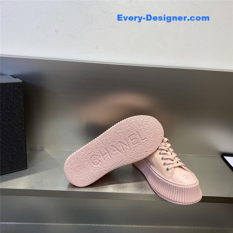 CC latest full leather platform biscuit shoes