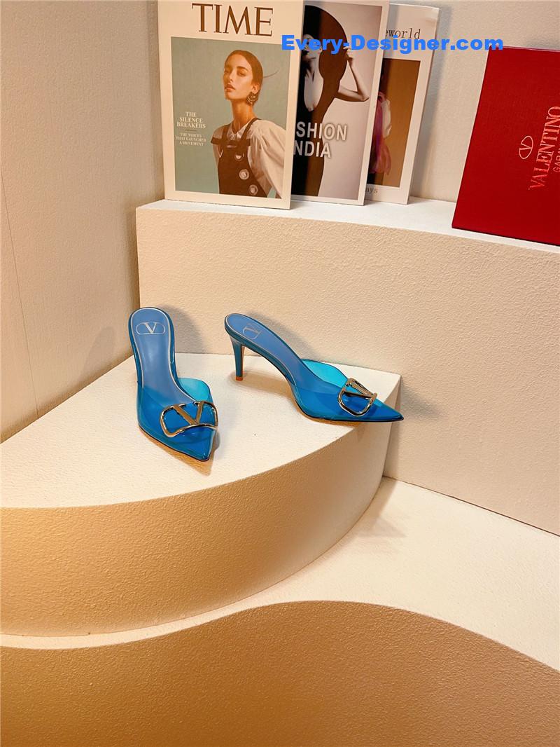 valentino spring summer all-match high-heeled slippers