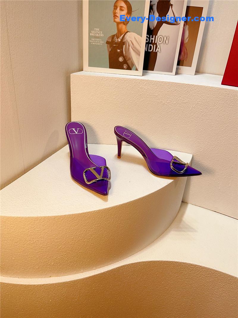 valentino spring summer all-match high-heeled slippers