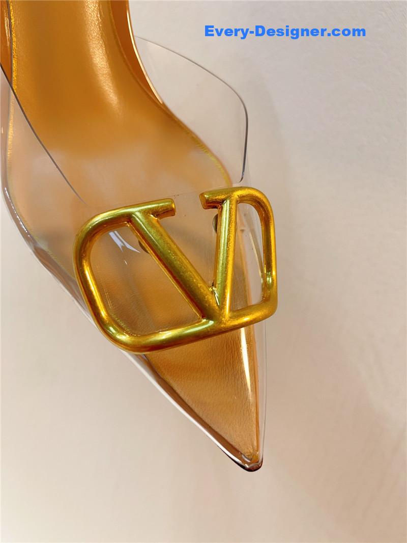 Va1e*ntin0 spring summer all-match high-heeled slippers