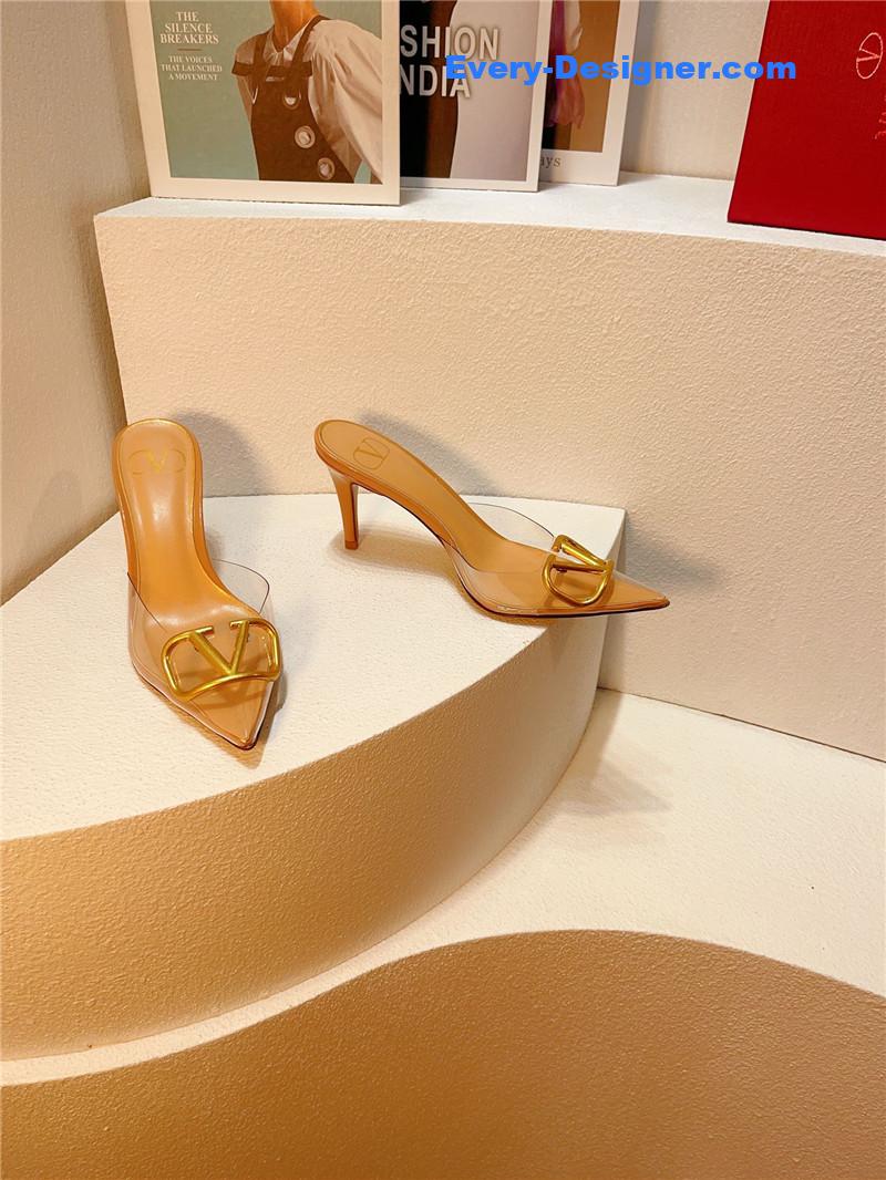 valentino spring summer all-match high-heeled slippers