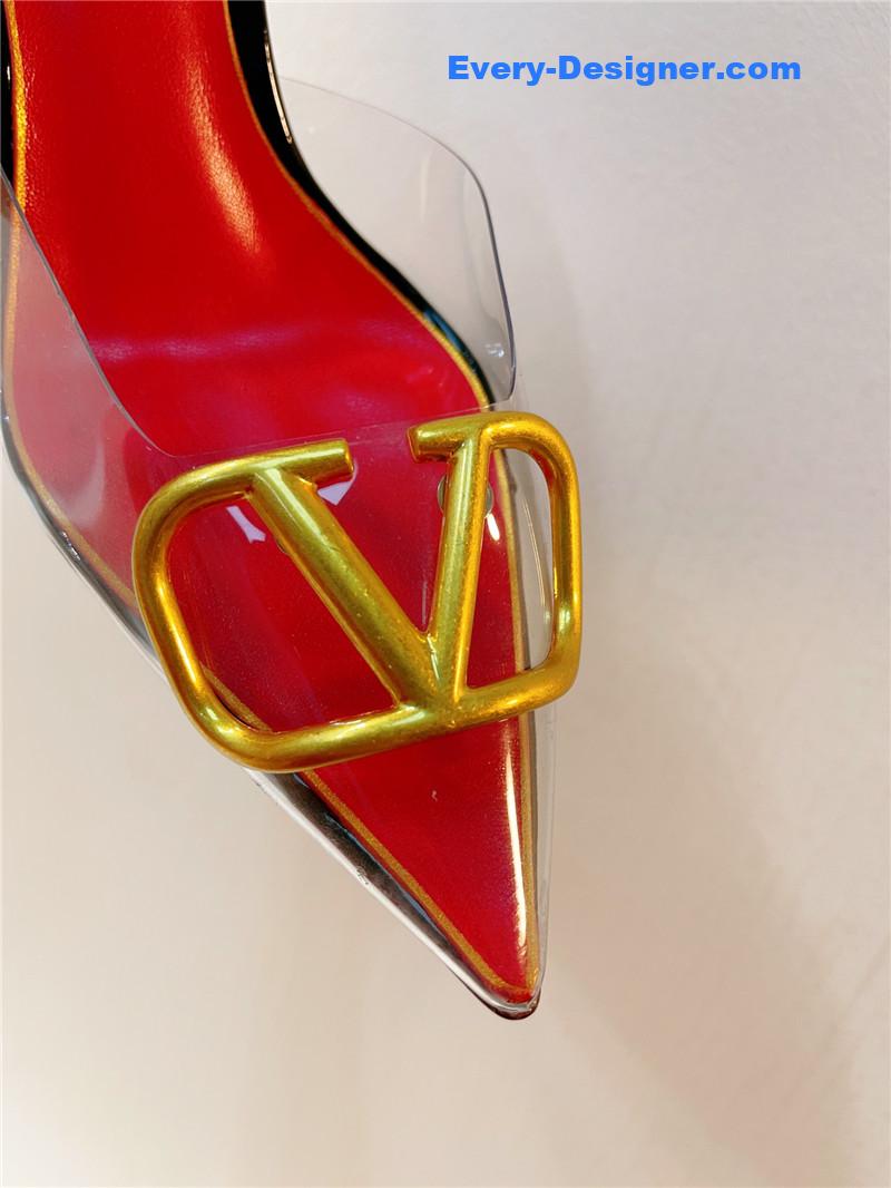 Va1e*ntin0 spring summer all-match high-heeled slippers