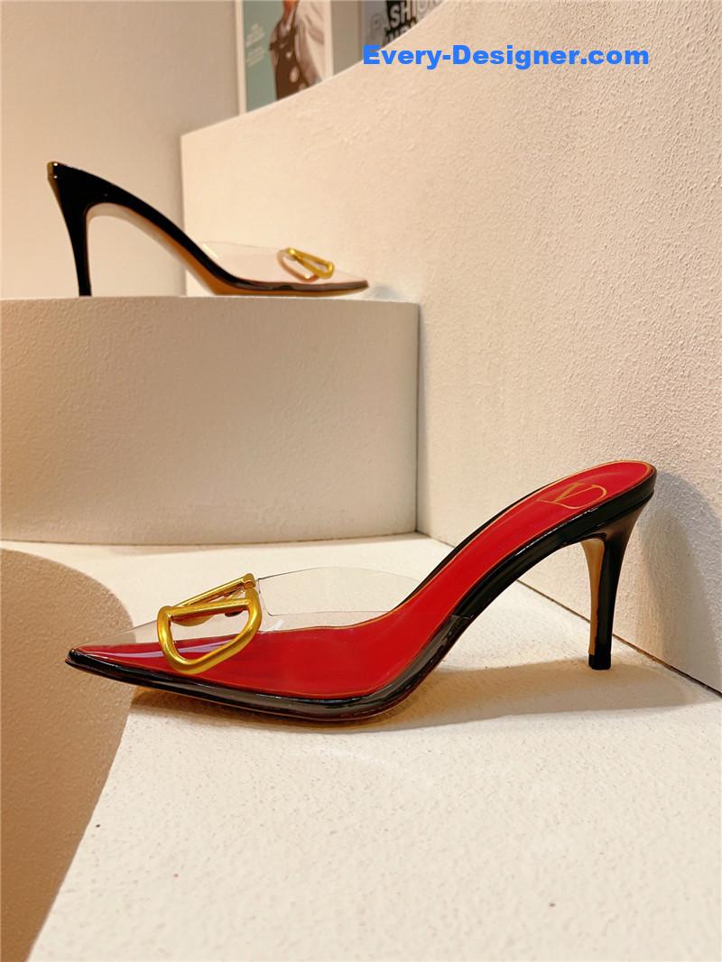 Va1e*ntin0 spring summer all-match high-heeled slippers