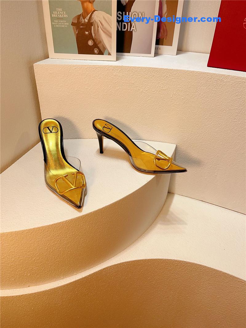 valentino spring summer all-match high-heeled slippers