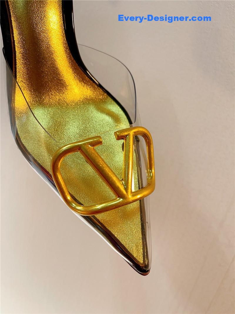 Va1e*ntin0 spring summer all-match high-heeled slippers