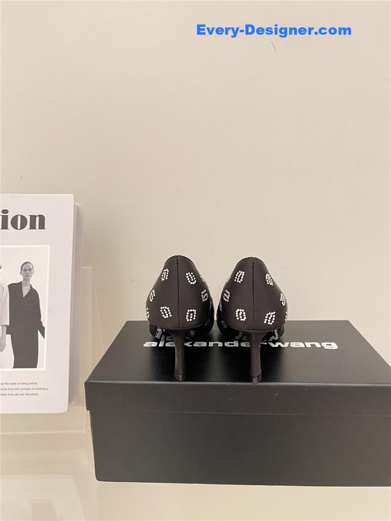 A1exa*der wang spring letter rhinestone high heel