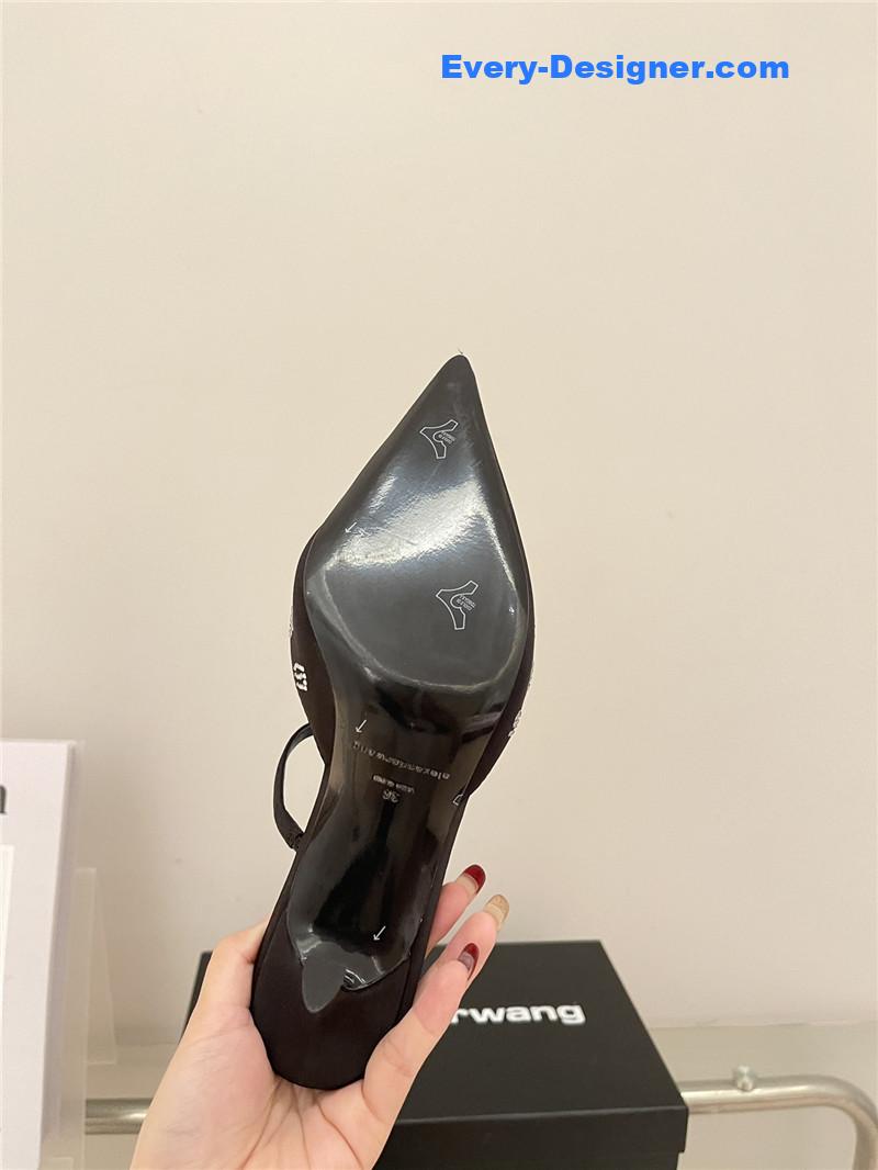 Alexander Wang spring letter rhinestone high heel