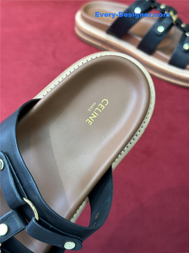 Ce1i*e spring and summer triumphal arch roman slippers