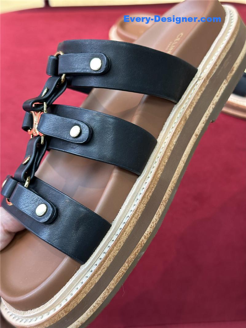 Ce1i*e spring and summer triumphal arch roman slippers