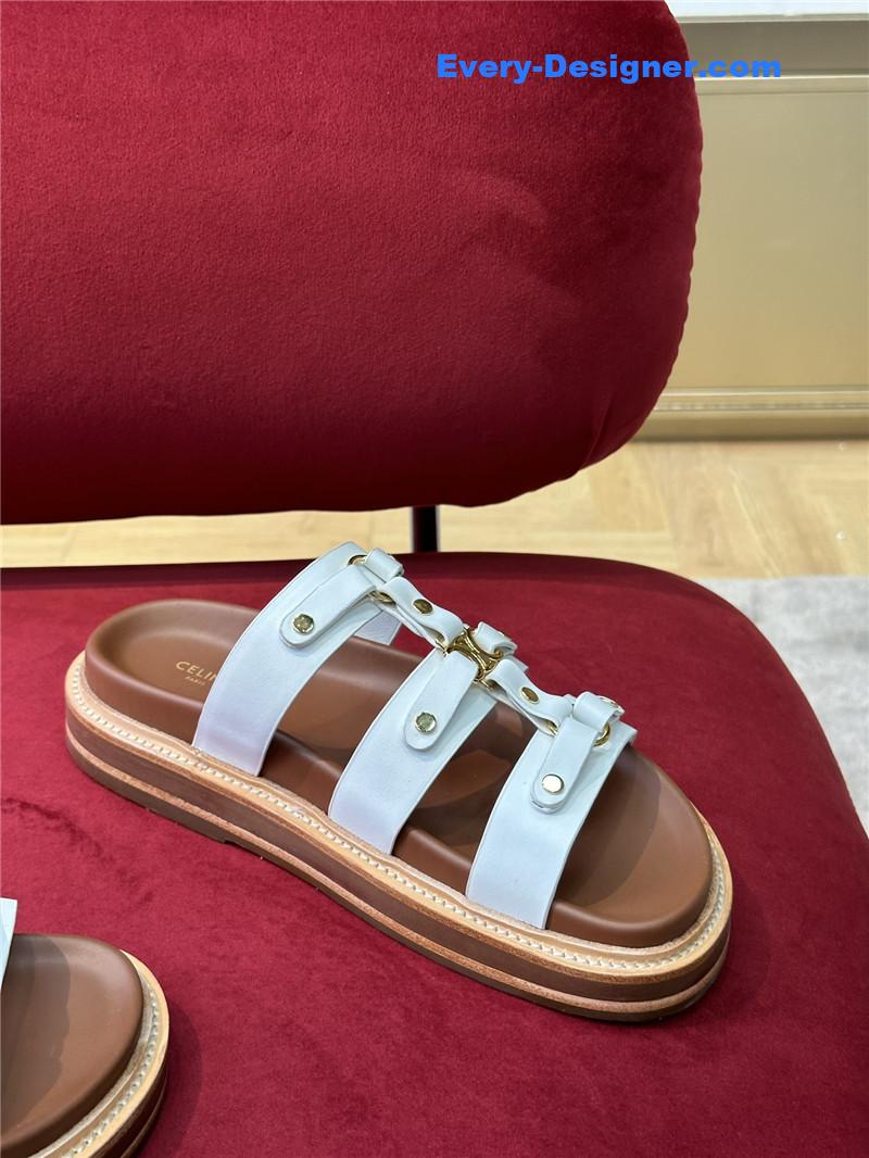 Ce1i*e spring and summer triumphal arch roman slippers