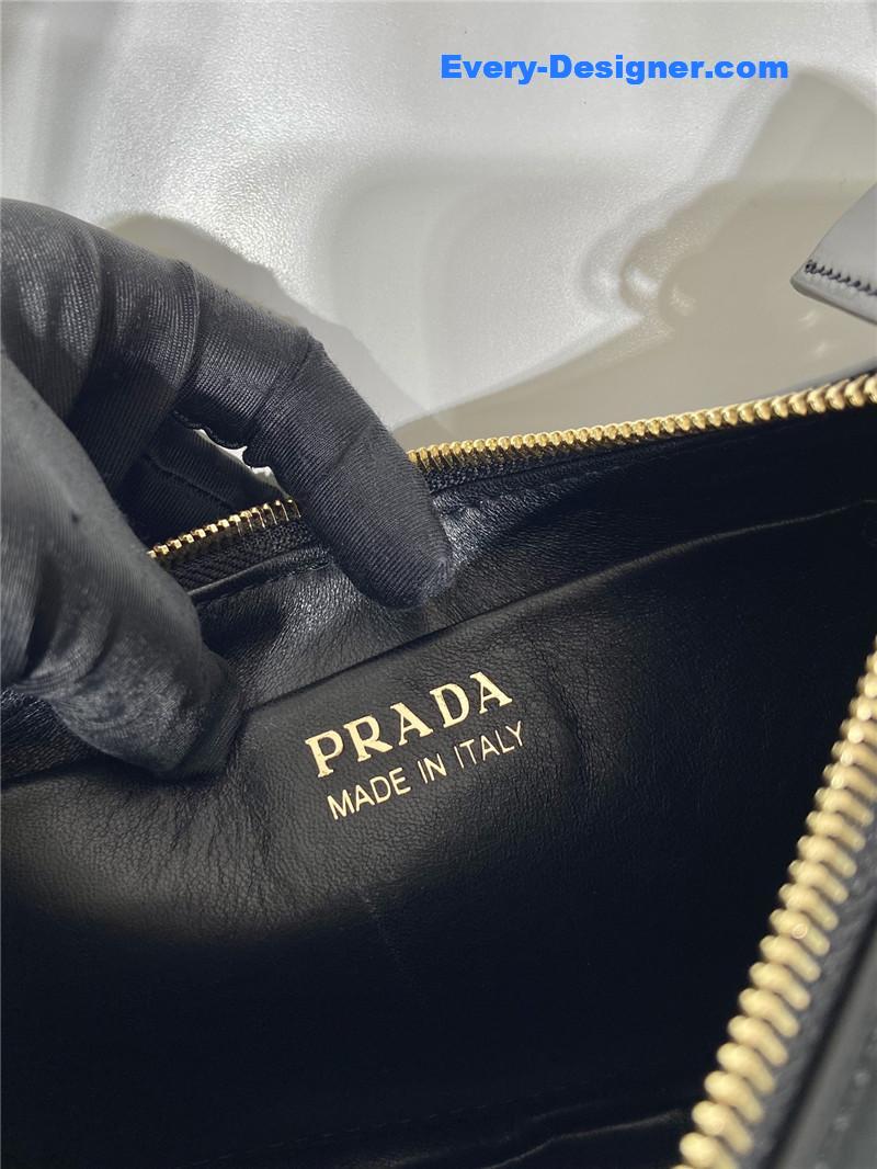 prada moon leather shoulder bag