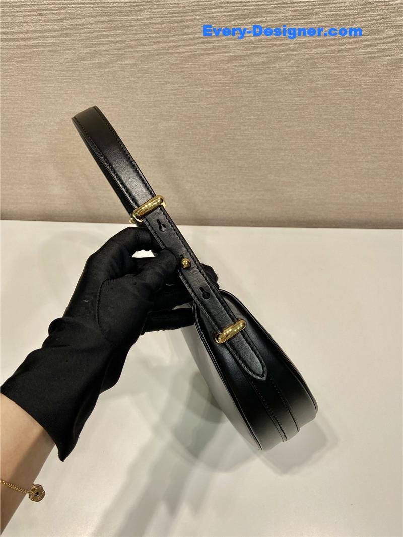 prada moon leather shoulder bag