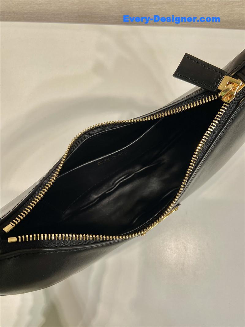 prada moon leather shoulder bag