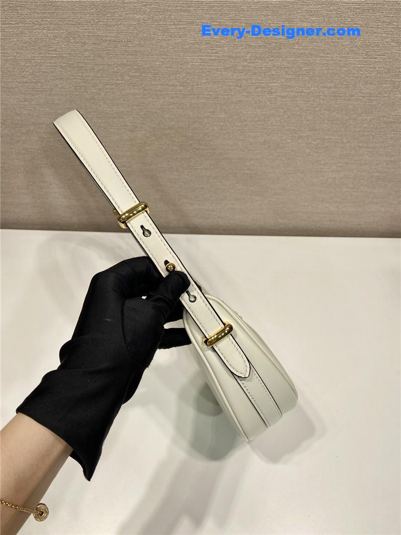 prada moon leather shoulder bag