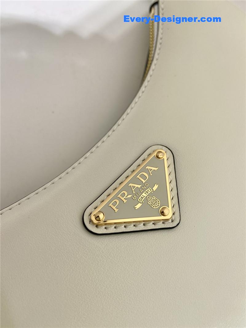 prada moon leather shoulder bag