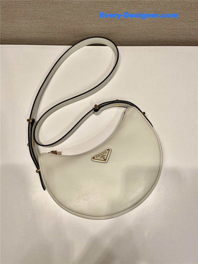 prada moon leather shoulder bag