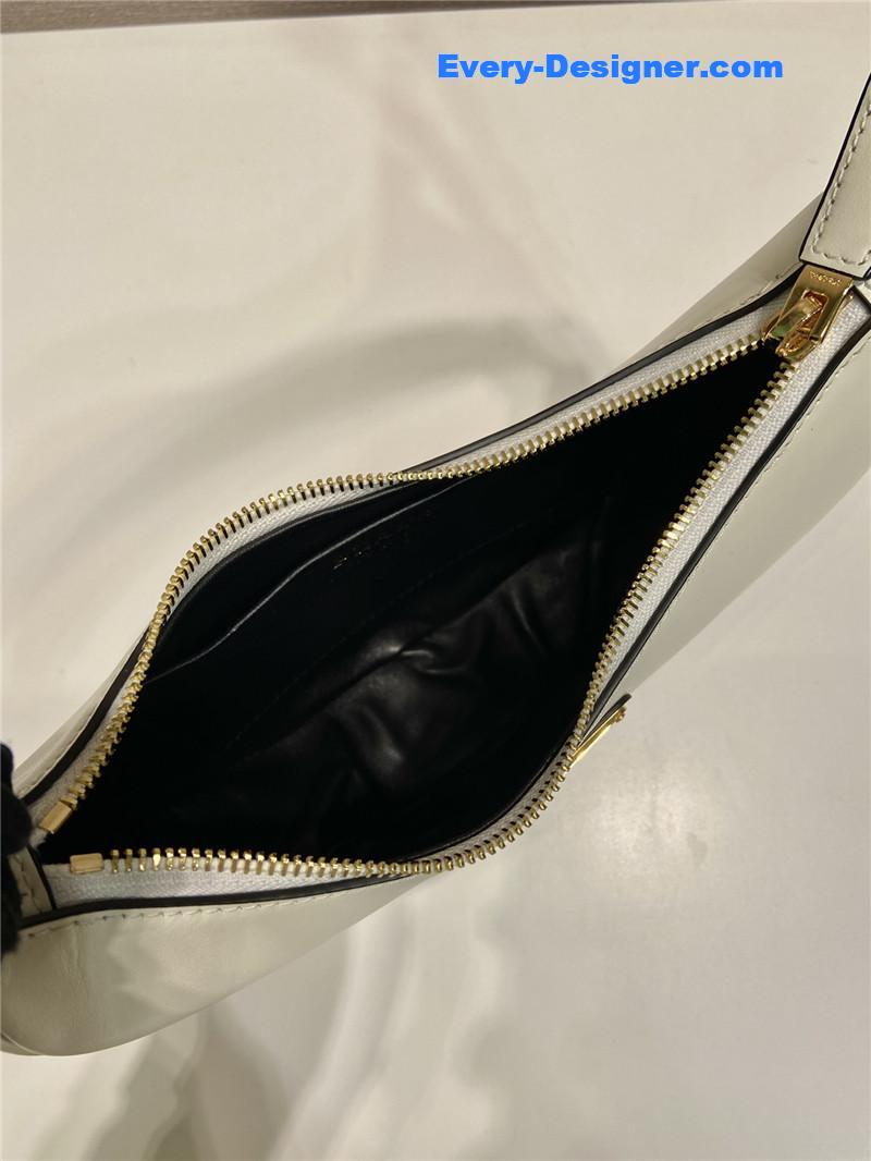 prada moon leather shoulder bag