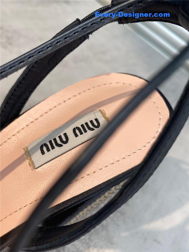 MIUMIU new one word with high heel dragging