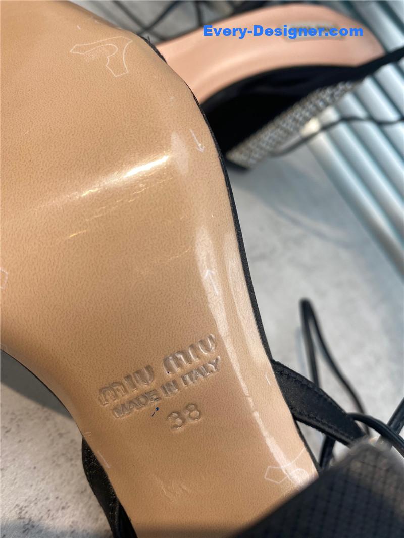 MIUMIU new one word with high heel dragging