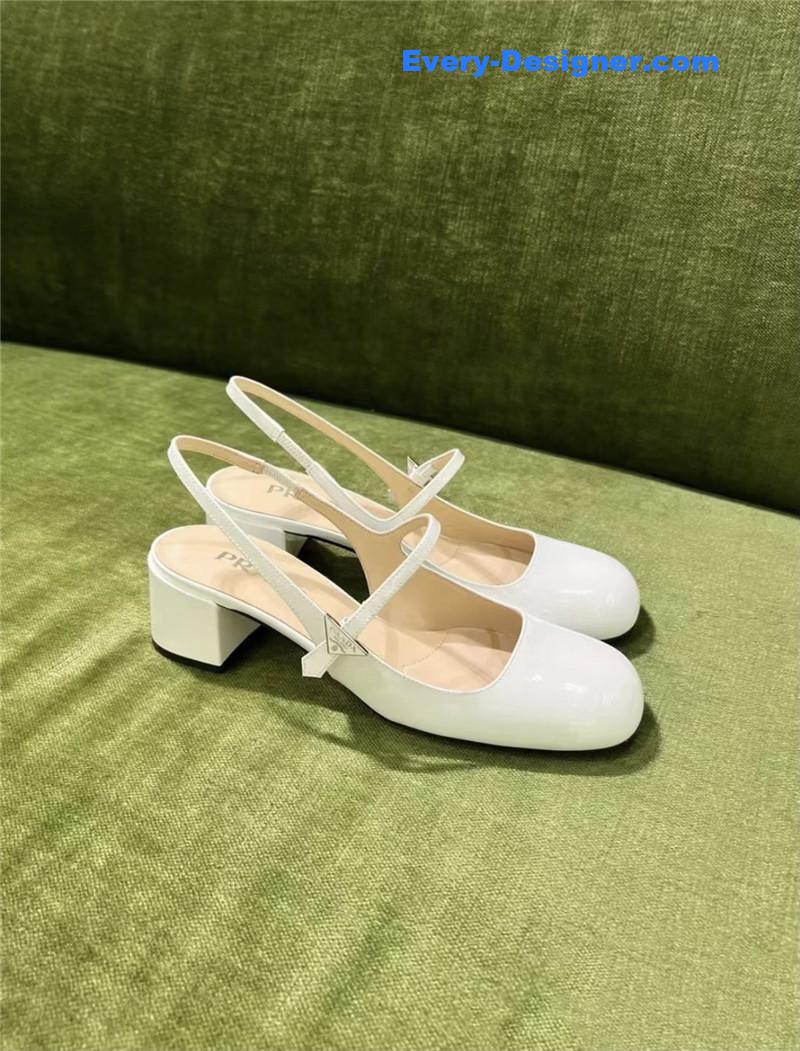 Pra*a delicate triangle logo sneakers