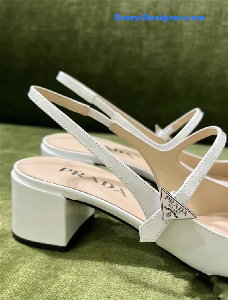 Pra*a delicate triangle logo sneakers