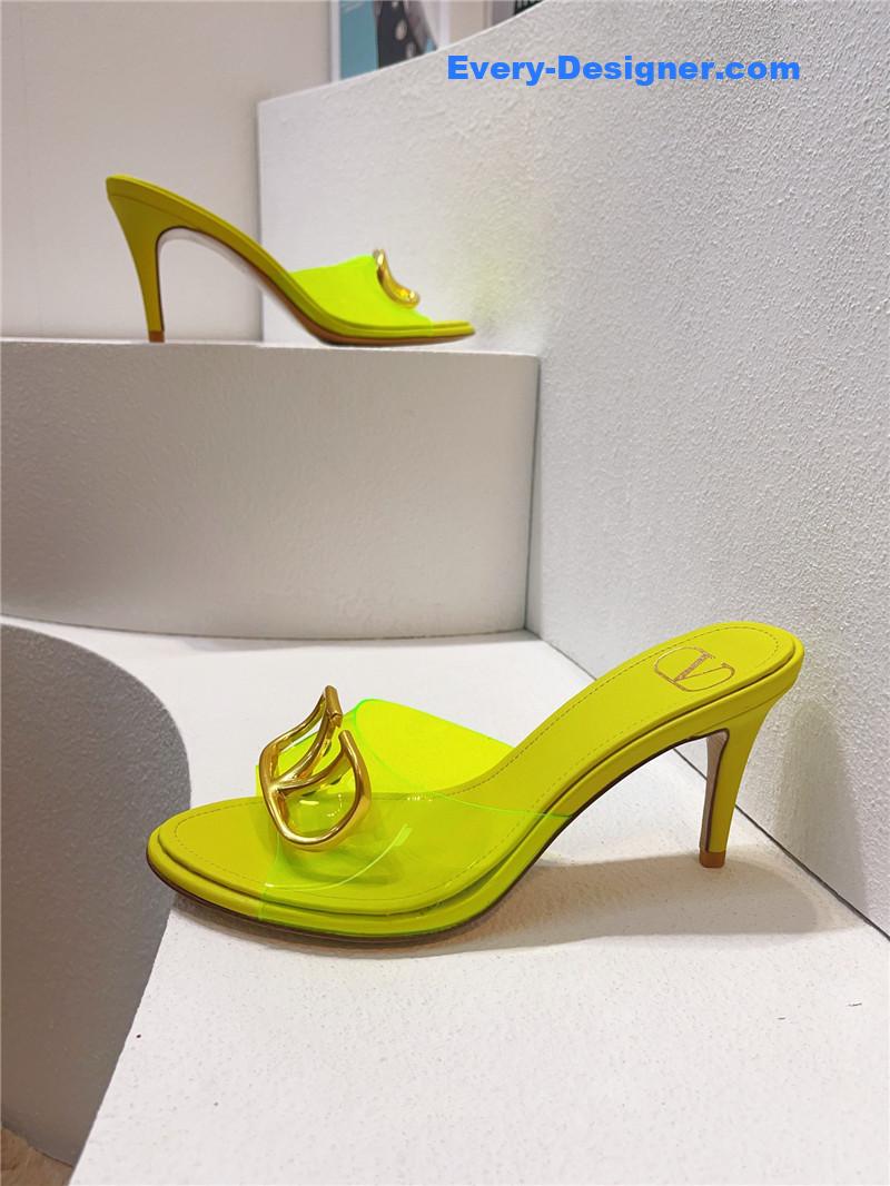 Va1e*ntin0 spring summer all-match high-heeled slippers