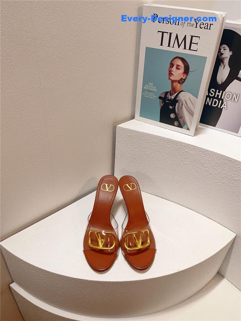 Va1e*ntin0 spring summer all-match high-heeled slippers