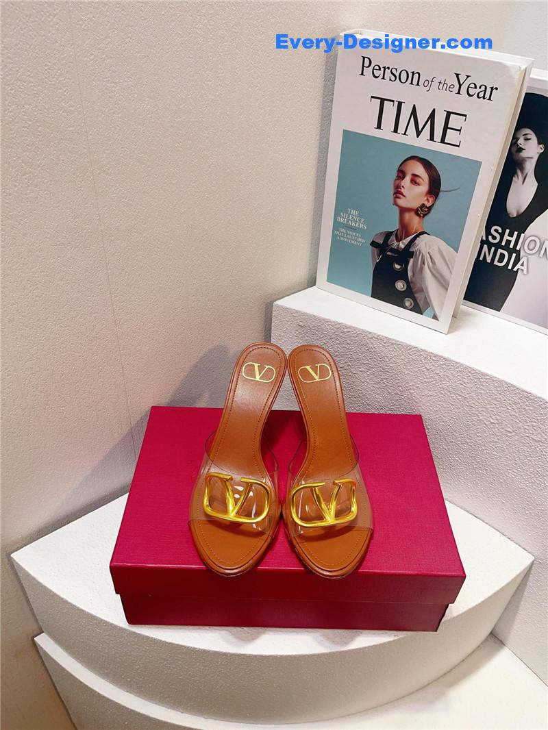 Va1e*ntin0 spring summer all-match high-heeled slippers