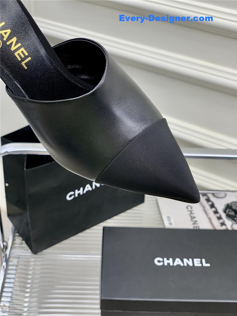 CC pointed toe stiletto mules